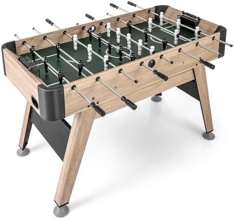 GYMAX Foosball Table, 54 Inch Full Size Soccer Table Game with 2 Balls, Foosball Table Adult Size for Home, Game Room, Office