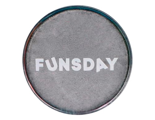 FUNSDAY Pintura facial e corporal prateada 18,8 g