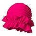 GMBYLBY Ladies Pleated Swimming Hat Long Hair Swim Hat Elastic Swim Hat Beach Surfing Hat for Long Hair Short Hair Curly Hair