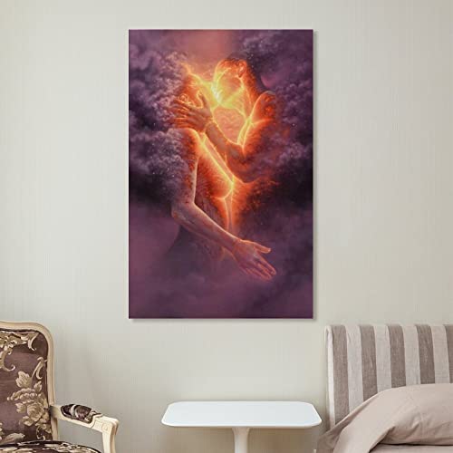 Twin Flame Twin Soul Magic Poster Canvas Wall Art Decoration Prints For Living Room Home Bedroom Decor Painting12X18Inch(30X45Cm) #TOP6