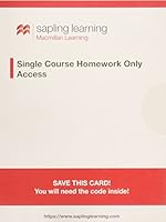 Sapling Organic Chemistry Homework (Single-Term Access) 1319080227 Book Cover