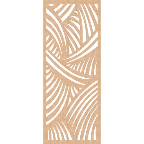 Image of 23 3 /8 inchW x 59 3 /8 inchH x 3 /8 inchT Chester Decorative Fretwork Wood Wall Panels, Hickory