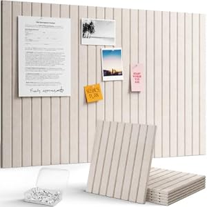 Lifewit Large Felt Bulletin Board with Self-Adhesive 36″ x 24″- 6 Pack