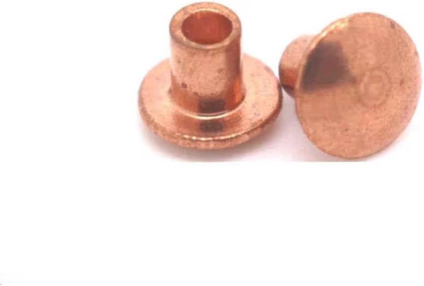 82pcs M1.5 * 2mm copper rivet red round head rivets semi hollow riveting nail percussion riveted nails|Rivets| -