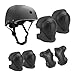 7 個子供屋外スポーツギアセットローラースケートスクータースケートボードサイクリングヘッドギア膝ガード肘手首パッド