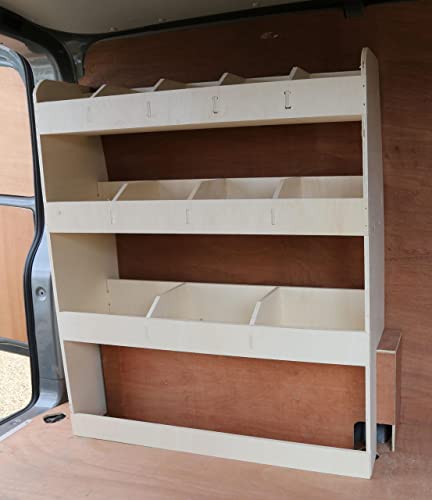 VANIFY - Kompatibel mit Volkswagen Transporter T5 T6 L1 2003+ Fahrzeugeinrichtung Fahrzeugregale, Fahrerseite hinten Regal