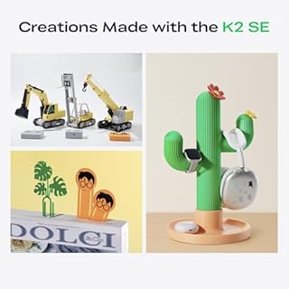 Creality K2 SE 3D Printer, Support Multicolor Printing Needs CFS, 500mm/s High-Speed Printing, Auto Leveling, Vibration Control, Compact Desktop Upgrate 3D Printer, Print Size 220x215x245mm