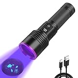ブラックライト 365nm 30ｗ 無段階調光 uvライト 電量指示 アニサキスライト USB充電式 紫外線 ライト レジン用ライト ペット尿検出 真贋用 鑑定 鉱物用 目には見えない汚れに対策に