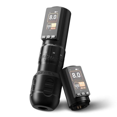 Ambition Wireless Tattoo Machine with 6 Strokes Rotary Tattoo Gun