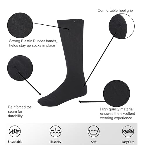 Image of Women Cotton Crew Socks Soft Comfortable Thin And Breathable on Top Durable Double Layer Cushioned Reinforced Sole.