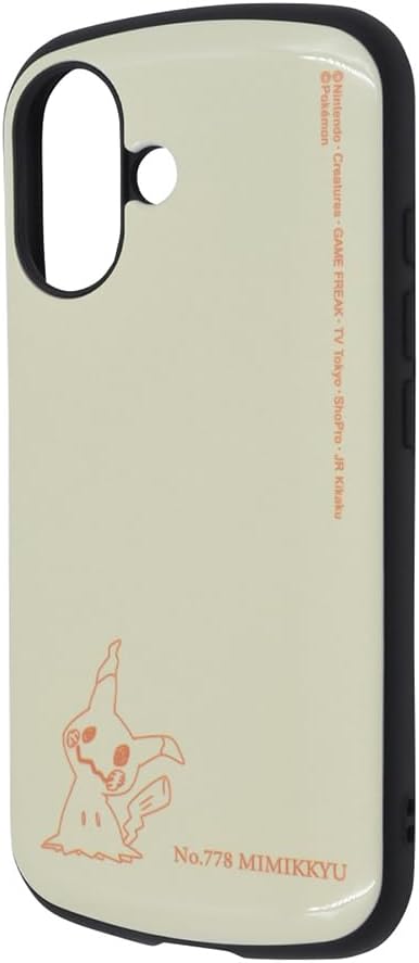 イングレム Inglem iPhone 16 (2024 Released Model) Case Pokemon Super! Protective Case MiA Shock Absorption Bumper Hybrid Case Mimikyu iPhone 16 Smartphone Case Smartphone Case IN-PP46AC4/PK52