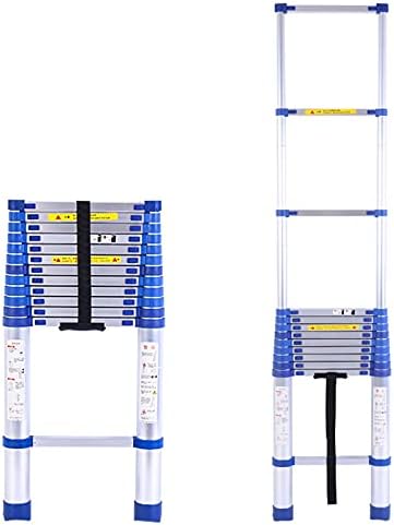 Telescoping Aluminum Ladder for Rooftop Tent & RV, 8M/26FT Extension Ladder, Heavy Duty 150kg Capacity, Ideal for Home, Attic, and Loft Access