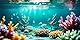 MIRRORANG 120x61cm Unterwasser-Thema Aquarium Hintergrund Sonnenschein Bunte Koralle Blase Fisch Tank Hintergrund