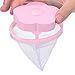 4 Pieces Reusable Washing Machine Lint Catcher Household Washing Machine Lint Mesh Bag Hair Filter Net Pouch Washer Hair Catcher(Blue, Pink)