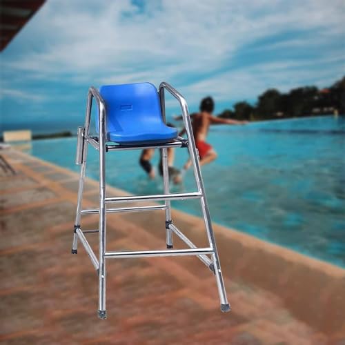 Silla de Vigilancia para Piscina de Acero Inoxidable 120 cm miniatura 1