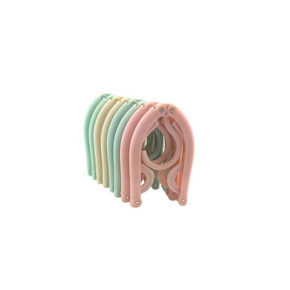 Cintres pliant camping plastique portable séchage vêtements voyage lot de 10