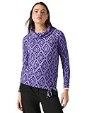 Viskosemix mit Stretchanteil CECIL Damen B322262 Flauschiges Shirt mit Print, Lilac Melange, L