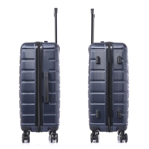 Image of InUSA TREND 24-Inch Medium Hardside Spinner Luggage Lightweight Blue