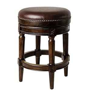 Mavenlanepullman26inchtallcounterheightupholsteredbacklessbarstoolindarkwalnutfinishwithvintagebrownveganleathercushionseat Urban Country Home Decor Maven lane pullman 26 inch tall counter height upholstered backless barstool in dark walnut finish with vintage brown vegan leather cushion seat urban country home decor