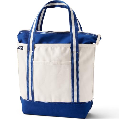 Image of Lands' End Zip Top Canvas Tote Bag