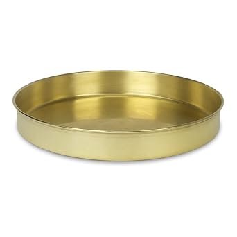 Advantech PB12H Brass Half Height Sieve Pan without Extended Rim, 12" Diameter