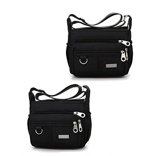 Bolsa feminina de ombro, transversal e bolsa de mão, com estilo casual simples, espaçosa e de tecido