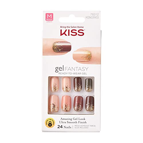 Kiss Gel Fantasy Ready-To-Wear Gel 24 Nails (KGND102F)