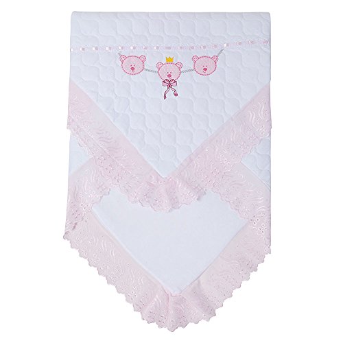 Manta Acolchoada, Papi Textil, Rosa, 90Cmx90Cm