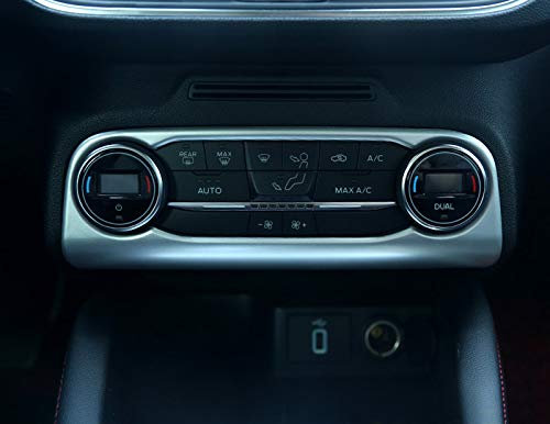 Decorare Auto Gear Per Per Focus Per MK4 2019 Cornice Decorativa In Acciaio Inossidabile Pannello Inferiore Manopola Controllo Centrale Dell'auto Acqua Copertura Trim (Colore : Blu