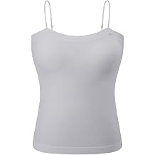 Modal Long Bra Top for Women Seamless Padded Camisole with Adjustable Straps,Soft Modal Innerwear for Layering&Lounge