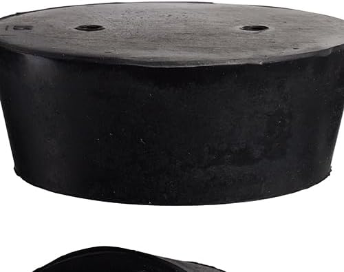 WidgetCo #13 Rubber Stoppers, Rubber Plugs, Tapered, Industrial Grade with 2 Holes (Qty 25)