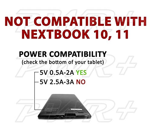 PWR+ Replacement Charger for Nextbook and Zeki Tablets #TOP22