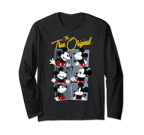 T-shirt Mickey Mouse manches longues au graphisme vintage authentique