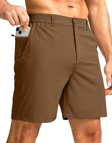 Image of G Gradual Men's Casual Shorts 7 inch Lightweight Golf Shorts for Men Stretch with 3 Pockets Quick Dry Breathable Work Shorts