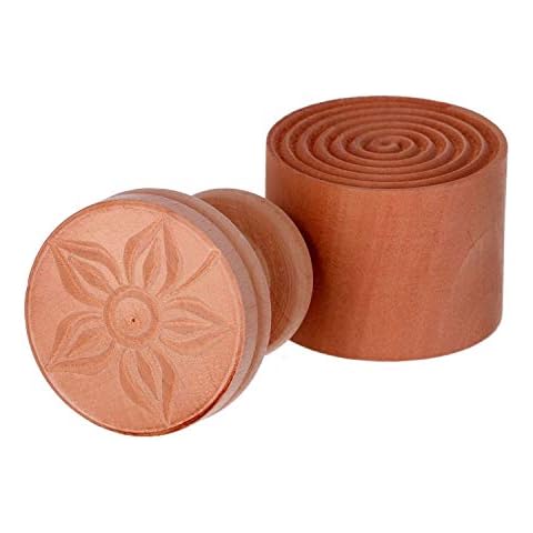 Calder Corzetti Mould Flower Shape, 5.3 cm Diameter-5.5 cm Height, Colour - Brown Cover