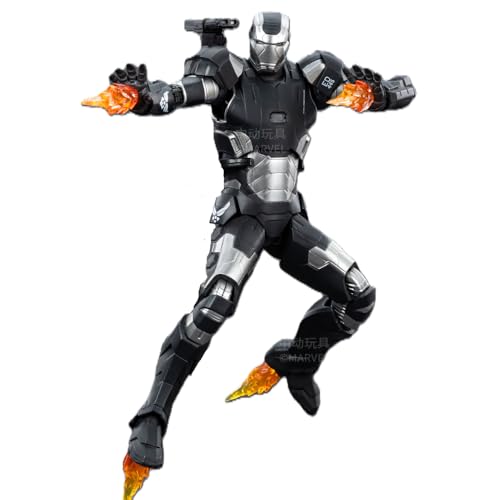 Image of ZD Toys Action Figure Collectible - 7 Inch War Machine MK2, 1 /10 Scale Superheros Premium PVC Build Collectible, Interchangeable Accessories & Stand, Perfect for Gifting, Ages 15+ Years