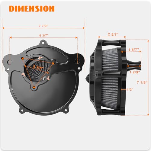 Eumti M8 Air Cleaner Intake Kit