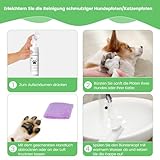 Tinioey Pfotenreiniger für Hunde (200ml) | Hundepfotenbürste | Hundepfoten Reiniger | No Rinse Schäumendes Shampoo für Haustiere | Katzen Pfotenpflege Zubehör | Hunde Sachen Hundezubehör