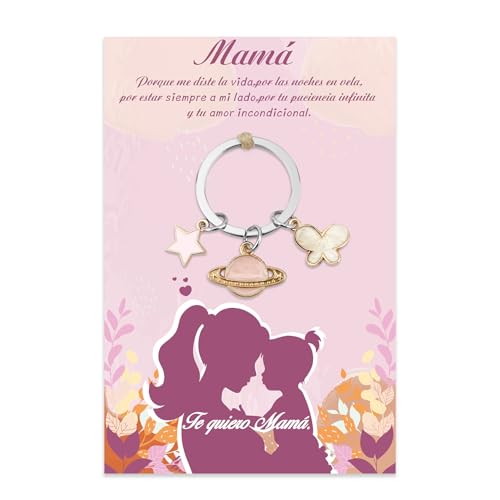 Nudoraw Regalo Madre Llavero Regalos Día de la Madre Original Regalo Mama Regalos Cumpleaños Madres para Mama Primerizas para Padres Navidad Reyes Magos San Valentin Ideas para Regalar a Mujer