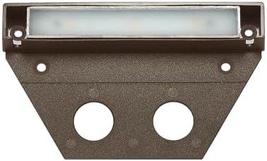 Hinkley Landscape Lighting Nuvi 15446BZ-10 Medium Hardscape Lights (Set of 10), Vinyl Alloy, Low-Profile Housing, Mounting Bracket, Dimmable, Bronze