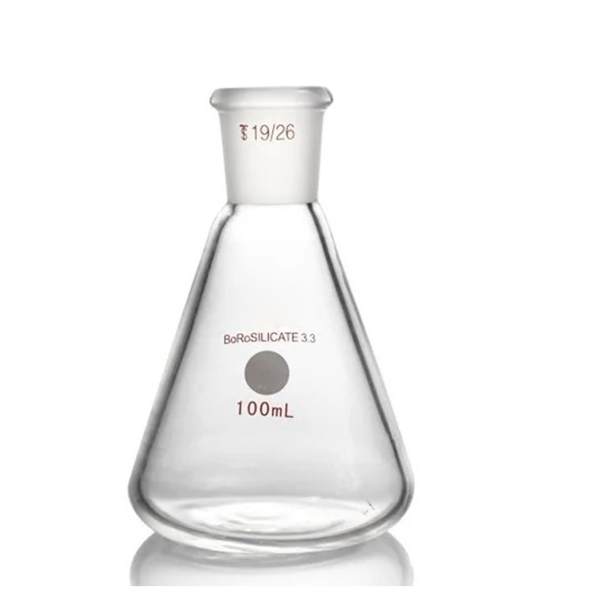 Équipements et fournitures de laboratoire Fiole Erlenmeyer 1000 ml 24/29 et 29/32, verre borosilicaté 3., col rodé standard, triangulaire, matériel de laboratoire
