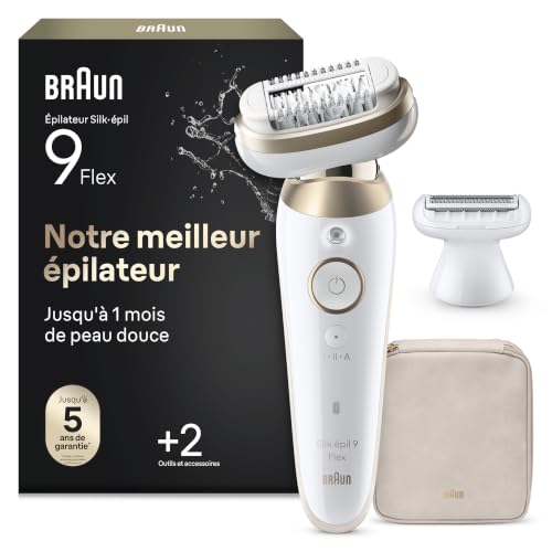 Braun Epilateur Electrique Femme Silk Epil 9, 9-041 3D,...