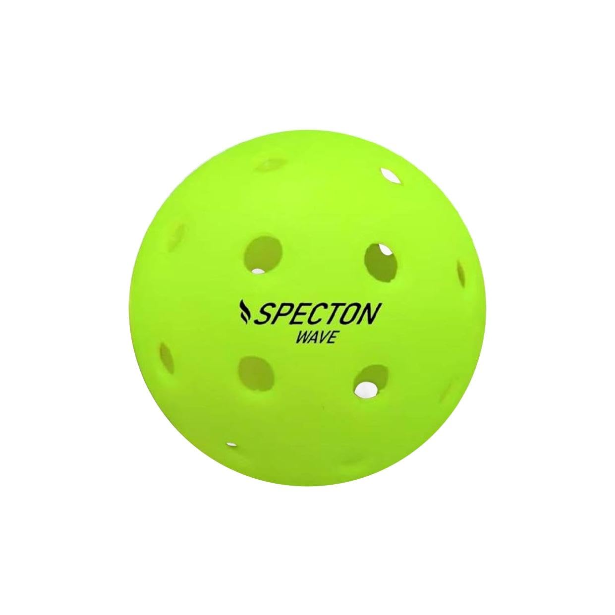 SPECTON Wave Performance Outdoor Pickleballs Made of Plastic and Polyester, Neon, Pack of 48-image-20