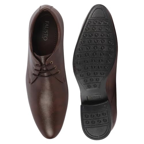 Image of FAUSTO Basics Men's Formal Office Lace Up Shoes