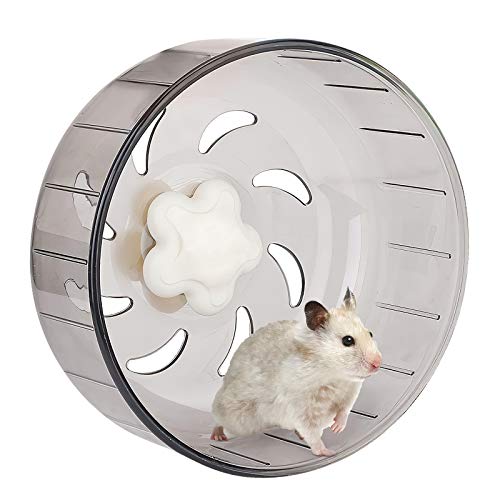 Rueda para Hámsters,13 cm Silenciosa Rueda de Correr para Hámster,Transparente Rueda de Ejercicio para Totoro Mouse Squirrel