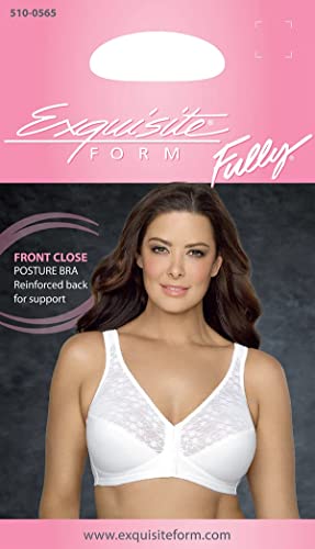 Exquisite Form Fully Full-Coverage Posture Bra, Wire-Free, Front Closure, Lace #5100565 #TOP5