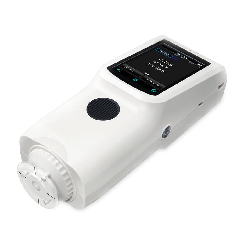 Paint Spectrocolorimeter Colorimeter Color Meter for Paint Plasic Printing with Aperture 8mm D/8 SCI Mode Double Row 24 Groups Wavelength Range 400 to 700nm