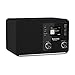 TechniSat DIGITRADIO 307 - DAB Radio (DAB+, UKW, Aux-Eingang, Kopfhöreranschluss, Favoritenspeicher, Wecker, Sleeptimer, Uhr- und Datumsanzeige, 5W RMS Monolautsprecher) schwarz