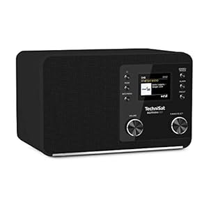 TechniSat Digitradio 307 – DAB radio (DAB+, FM, AUX-ingang, hoofdtelefoonaansluiting, favorietengeheugen, wekker, slaaptimer, klok- en datumweergave, 5W RMS monolluidspreker) zwart, 22 x 13,9 x 16,5 cm