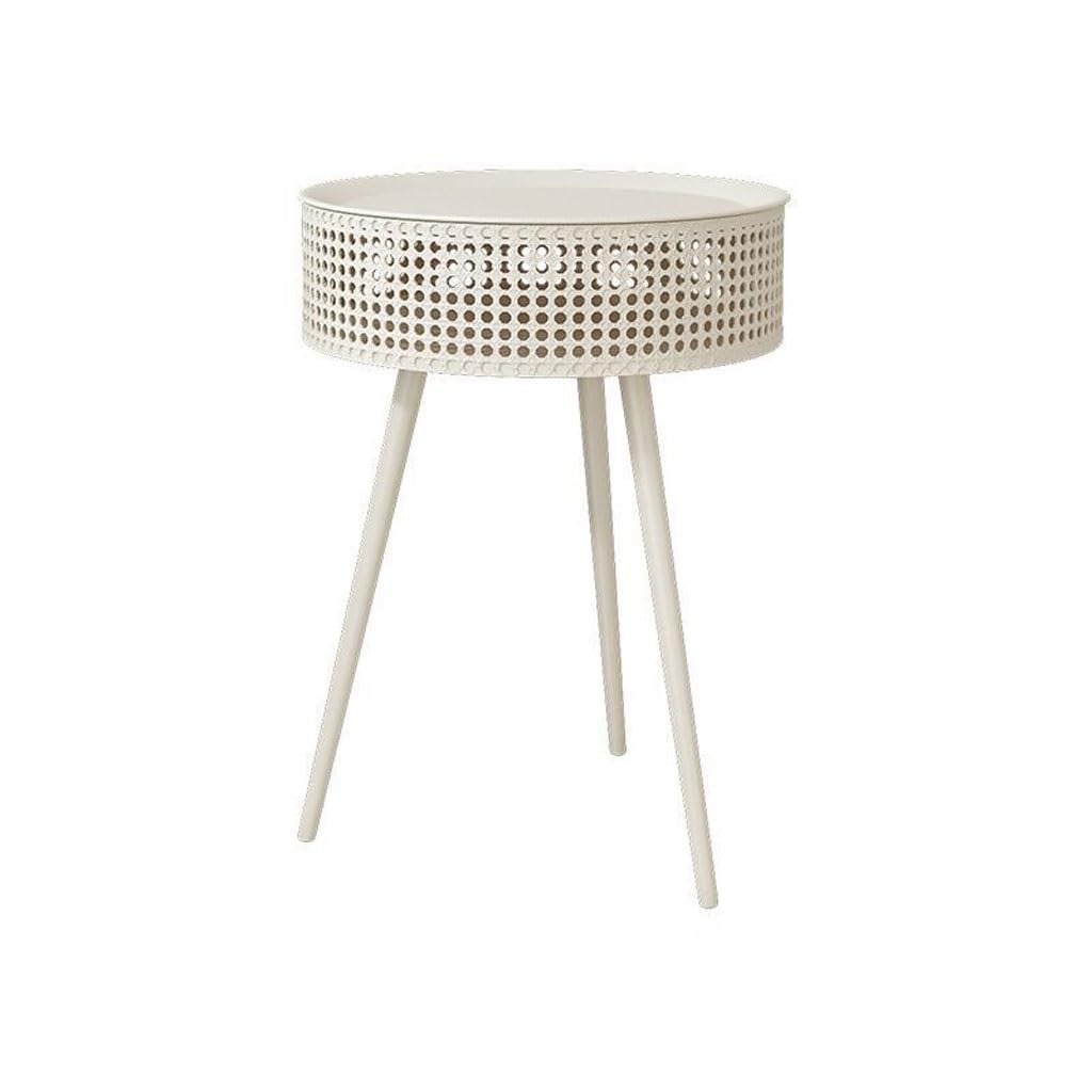 Table basse en fer forgé TUSUOD style crème pour salon